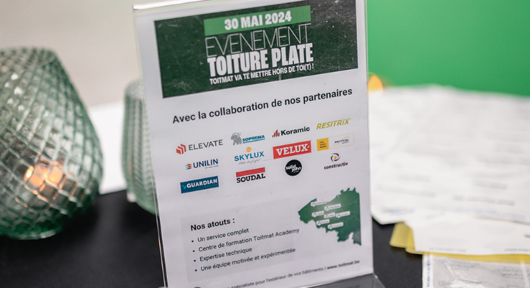 Un événement toiture plate réussi  à Tournai