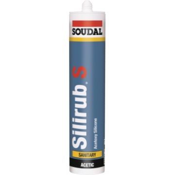 SOUDAL SILIRUB SANITAIR 310ML TRANSPARENT EUR/PCS