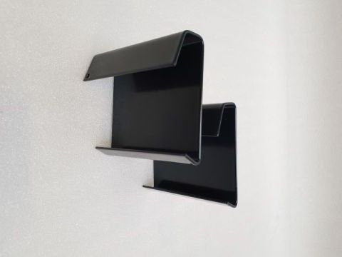 ALU RIVE DE TOIT CLIPS ELEVATE COUVRE-JOINT NOIR STRUCTURE RAL 9005 RACCORD EXTÉRIEUR EUR/PC