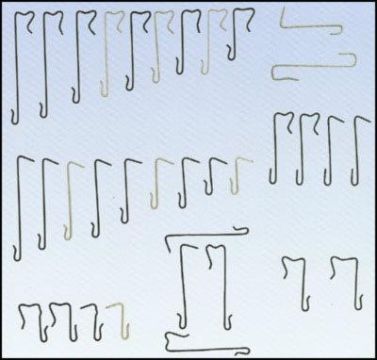 INOX CROCHET 110/2,70 A PIQUER CLAIR F17 500PCS/PAQ EUR/PAQ “Qualité inox AISI430”