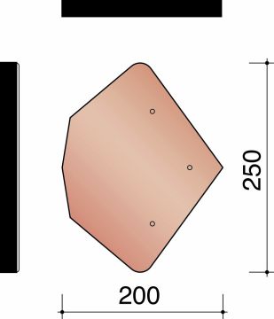 BISCH SE FRONTON POUR TUILE FAITIERE UNIVERSELLE ANTHRACITE 736