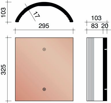 KOR FAITIERE 255MM DEMI-RONDE 451 VIEILLI 878