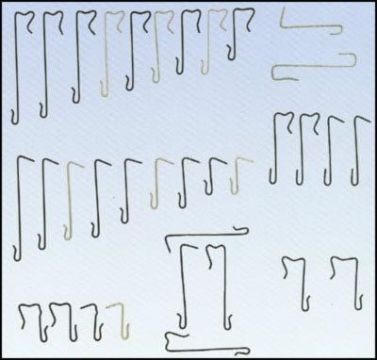 INOX CROCHET 110/27 A AGRAFER CLAIR F17 LAT25 500PCS/PAQ EUR/PAQ