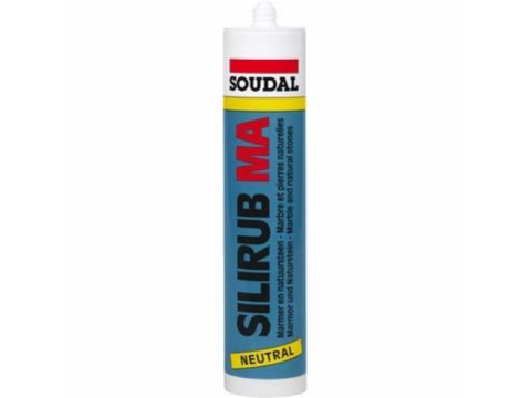 SOUDAL SILIRUB MA 300ML TRANSP 15PC/BT EUR/PC