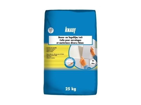 KNAUF BOUW EN TEGELLIJM 25 KG WIT EUR/ST